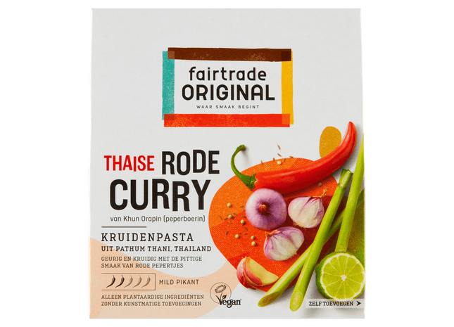 Fairtrade Original Rode Curry kruidenpasta Fairtrade