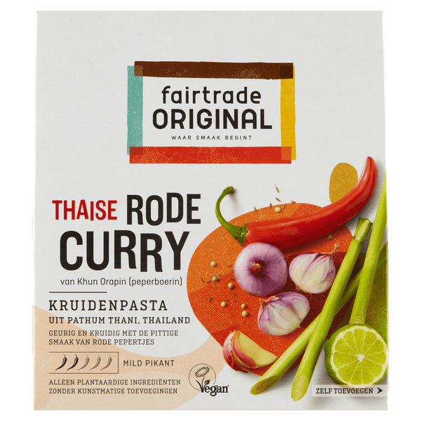 Fairtrade Original Rode Curry kruidenpasta Fairtrade