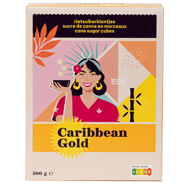 Caribbean Gold Sugar Rietsuiker klontjes
