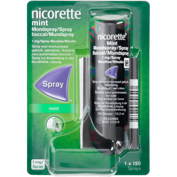 Nicorette Menthol mint spray 1 mg