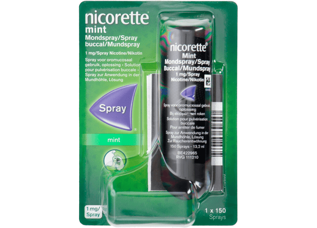 Nicorette Menthol mint spray 1 mg