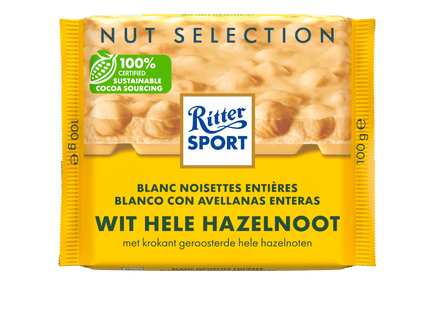 Ritter Sport Wit hele hazelnoot