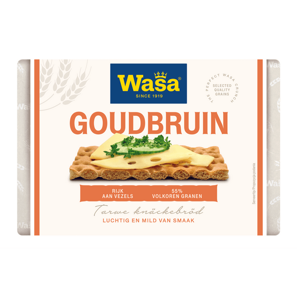 Wasa Knäckebröd Goudbruin 18 stuks