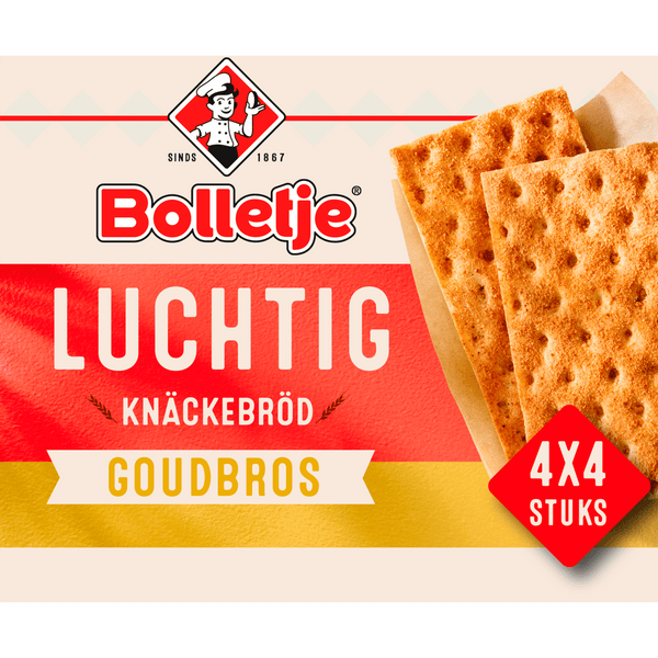 Bolletje Luchtig knäckebröd goudbros