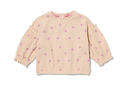 baby sweater rib flowers sand