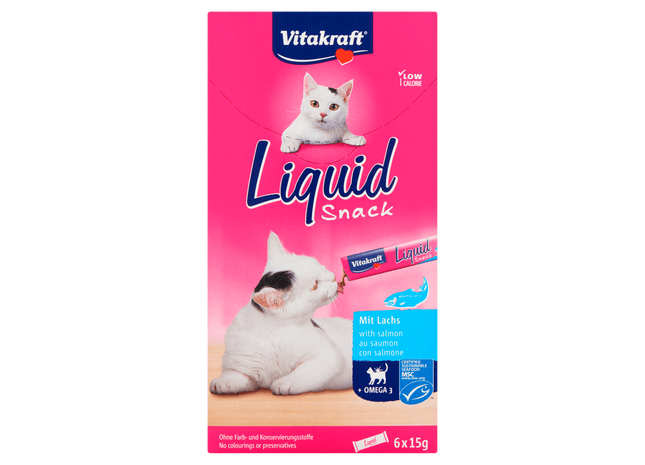 Vitakraft Liquid Snack Zalm & Omega