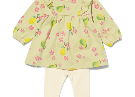 baby set jurk met legging lichtgroen