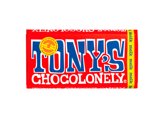 Tony's Chocolonely Chocoladereep Melk Fairtrade