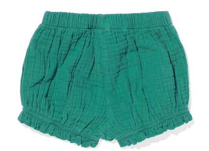 baby puff pants muslin green