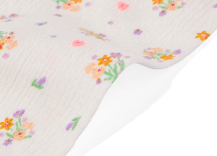 baby pants floral off-white