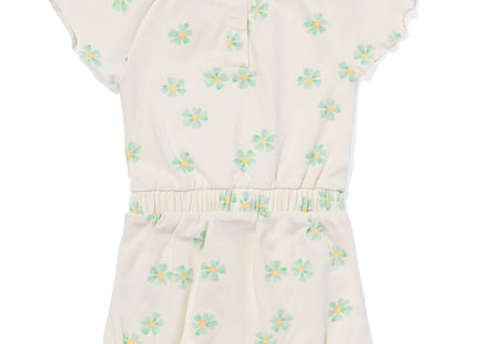 baby jumpsuit floral off-white