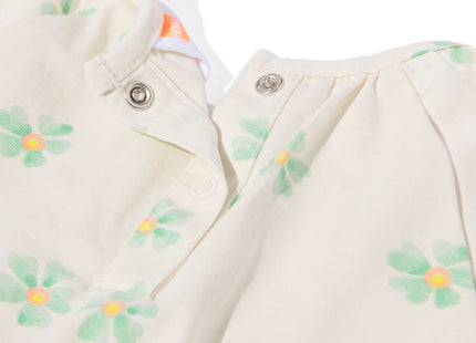 baby jumpsuit floral off-white