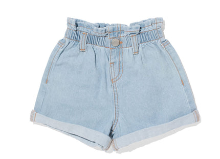 baby paperbag short denim denim