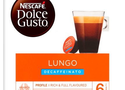 Nescafe Dolce Gusto koffiecups lungo decafé