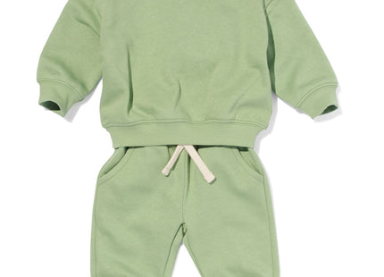 baby kleding sweatset groen