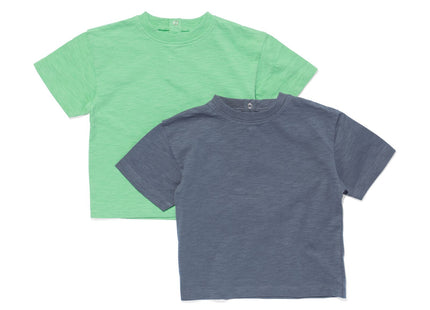 baby t-shirts - 2 stuks groen