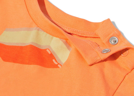 tompoucen baby t-shirt voor Koningsdag	 oranje
