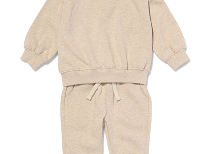 baby kledingset sweater en broek eendjes zand