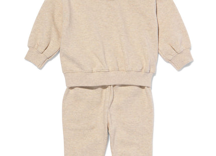 baby kledingset sweater en broek eendjes zand