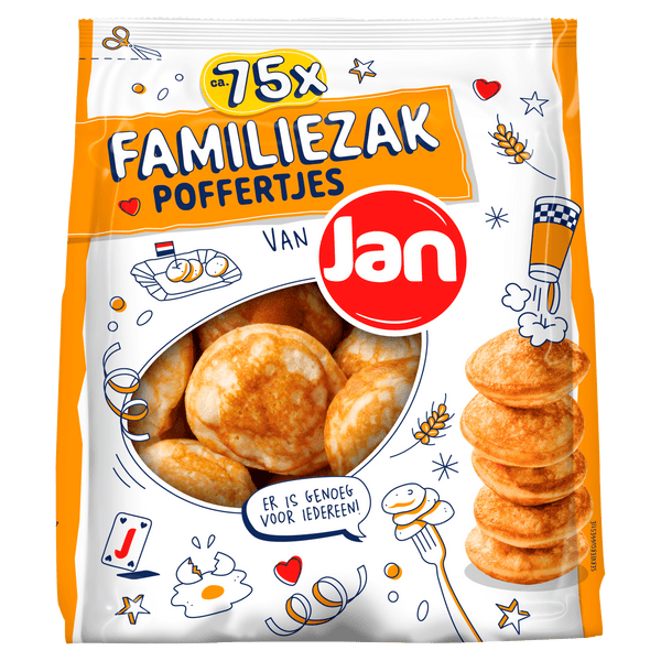 Jan Poffertjes in Familientüte