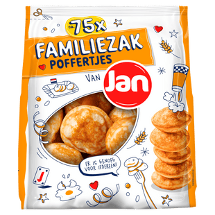 Jan Poffertjes in familiezak