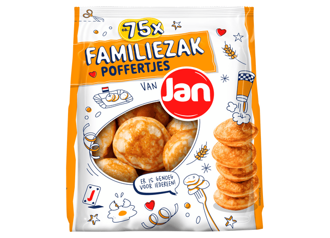 Jan Poffertjes in familiezak