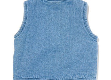 baby gilet denim/teddy lichtblauw