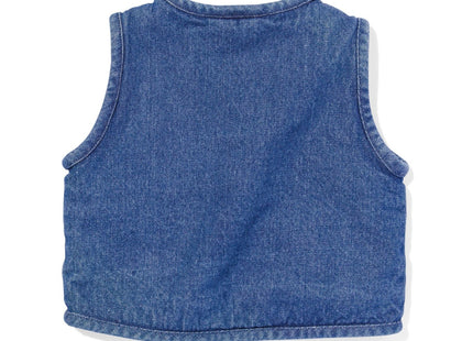 baby vest denim/teddy denim