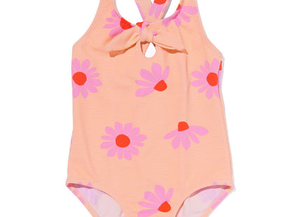 baby swimsuit flowers pink