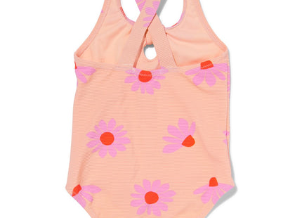 baby swimsuit flowers pink