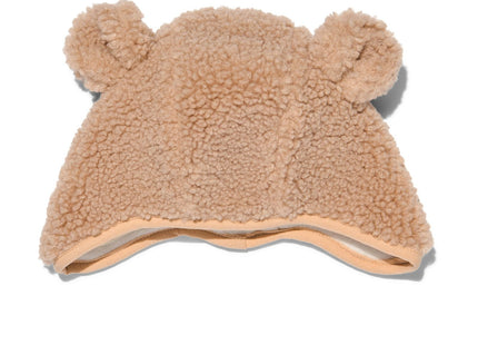 baby hat teddy beige