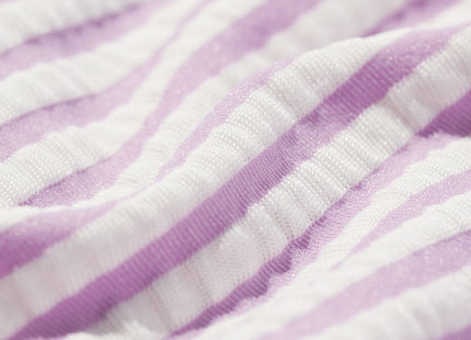 baby swimsuit stripes purple