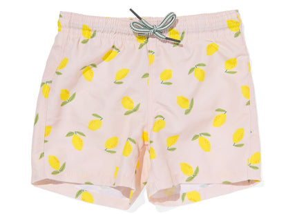 baby swim trunks lemon ecru