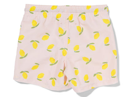 baby swim trunks lemon ecru