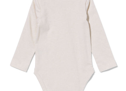 baby romper met stretch  beige