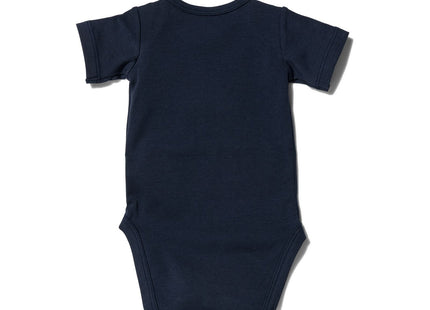 romper organic cotton stretch dark blue