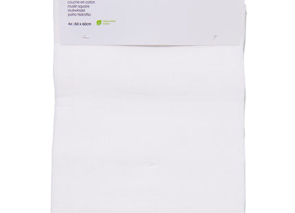 hydrophilic cloths 60x60 white - 4 pieces