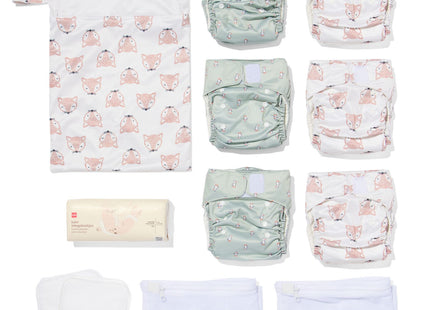 washable diaper starter set - 6 pieces