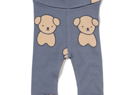 newborn legging hond rib donkergrijs