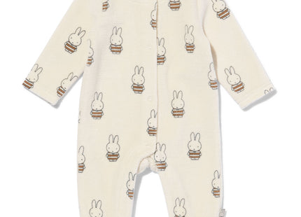 nijntje newborn jumpsuit velours rib ecru