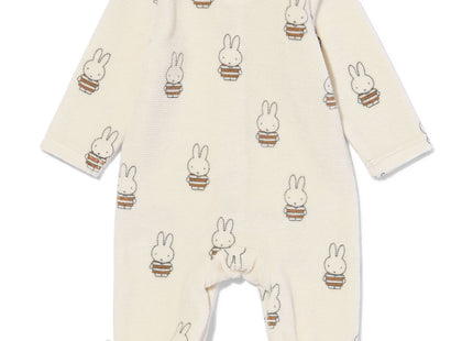 nijntje newborn jumpsuit velours rib ecru