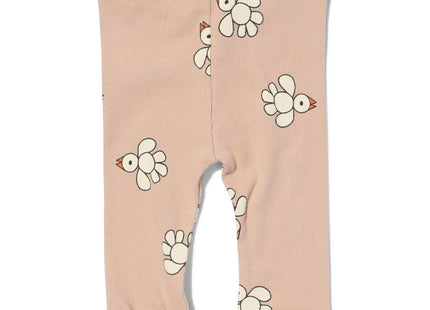 Miffy newborn grow-along leggings rib light brown