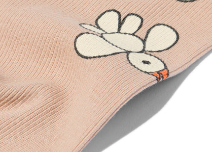 Miffy newborn grow-along leggings rib light brown