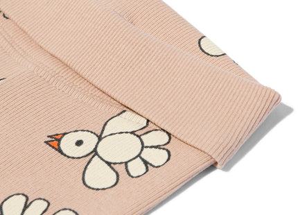 Miffy newborn grow-along leggings rib light brown