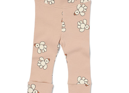 Miffy newborn grow-along leggings rib light brown