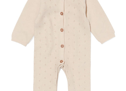 newborn jumpsuit ajour ecru