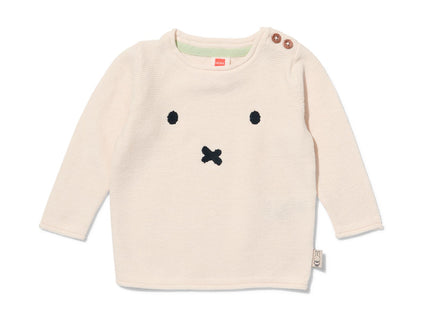 Miffy newborn sweater knitted off-white