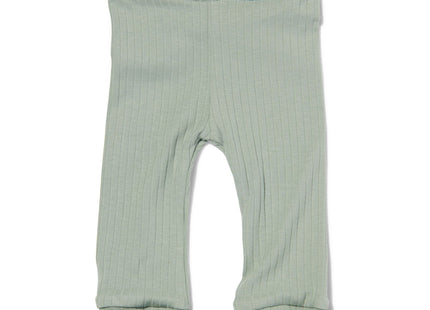 newborn meegroei legging rib met bamboe groen