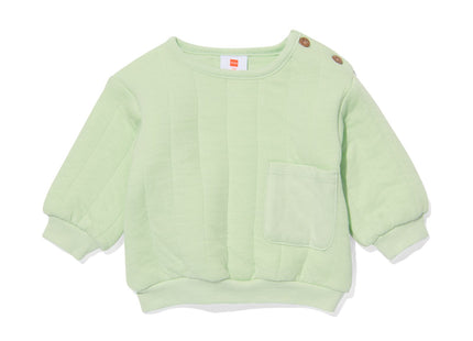 Newborn sweater quilted mint green