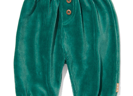 Newborn pants rib velvet green
